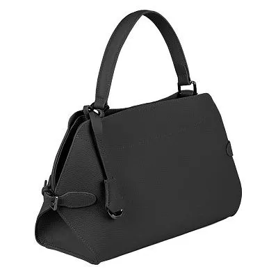 Сумка женская GH-2502 черная натуральная кожа