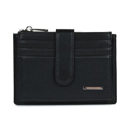 Карточница PR-20918 черн. нат.кожа Pratero