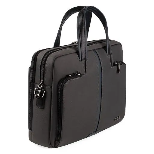 Портфель HT-5604-1F-4 серый текстиль