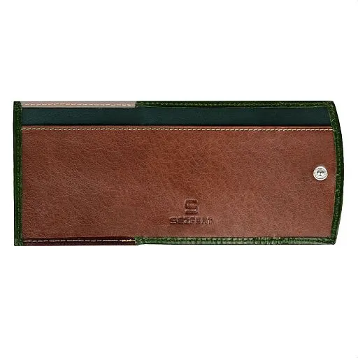 Кошелек жен MO-2069-17 зелен. нат.кожа Sezfert