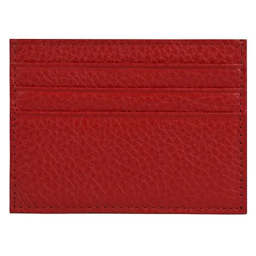 Карточница MO-0695 красн. нат.кожа