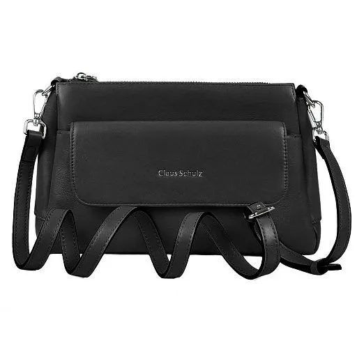 Сумка женская GH-11201 черная натуральная кожа